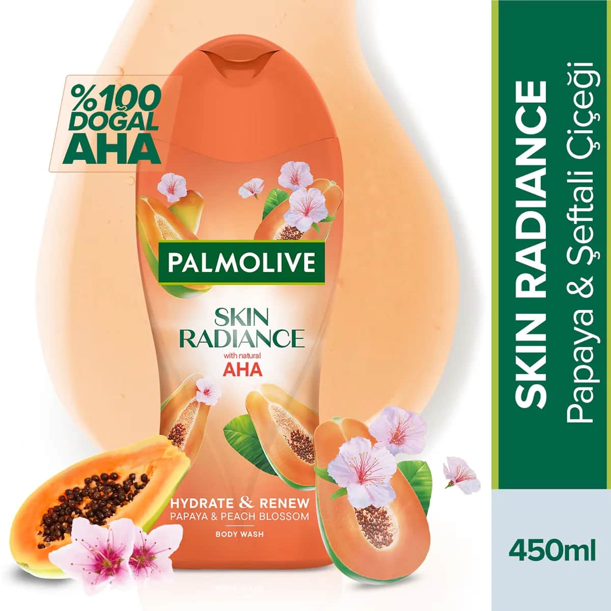 Palmolive Skin Radiance Papaya Peach Duschgel 450ml