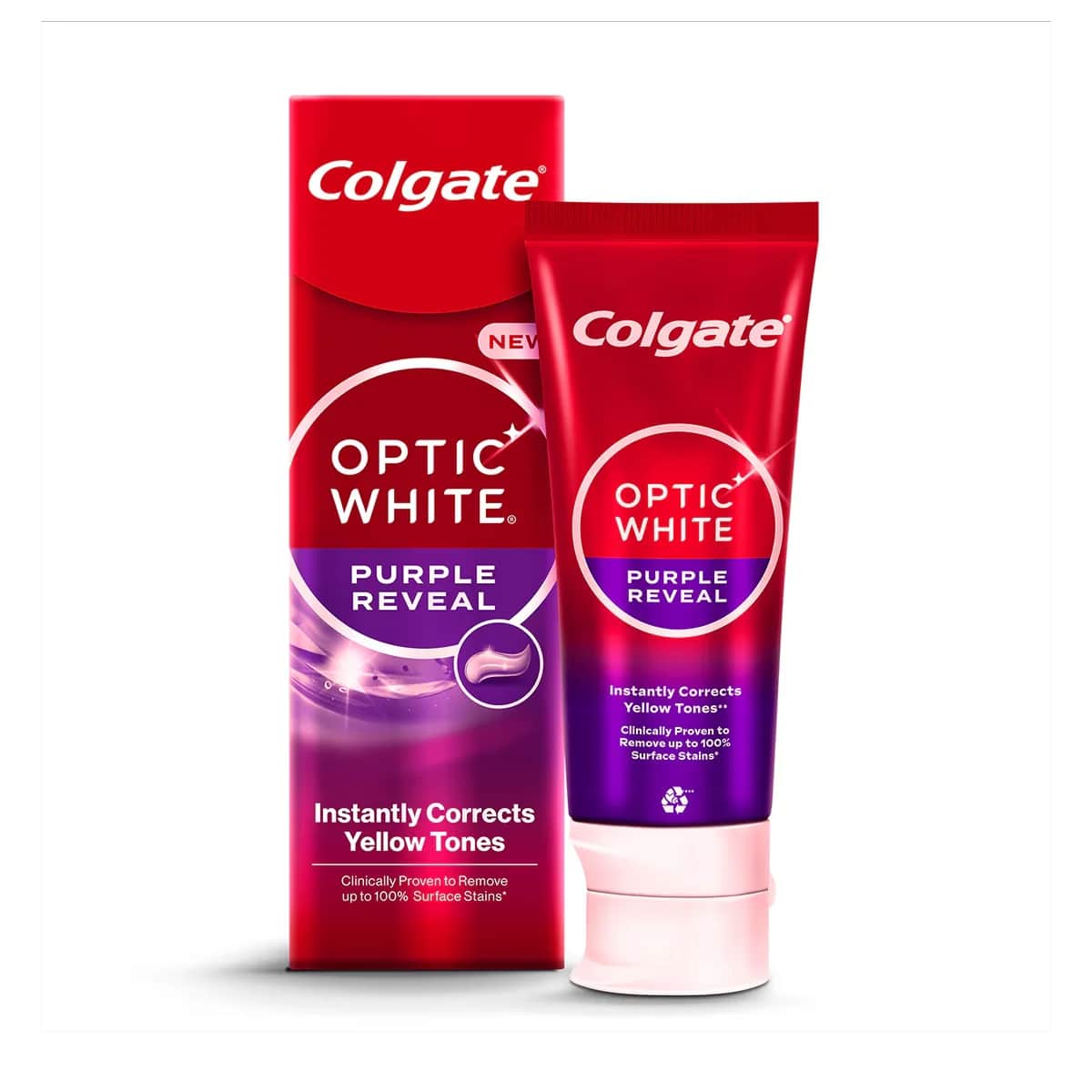 Colgate Optic White Purple Reveal Zahnpasta 75ml
