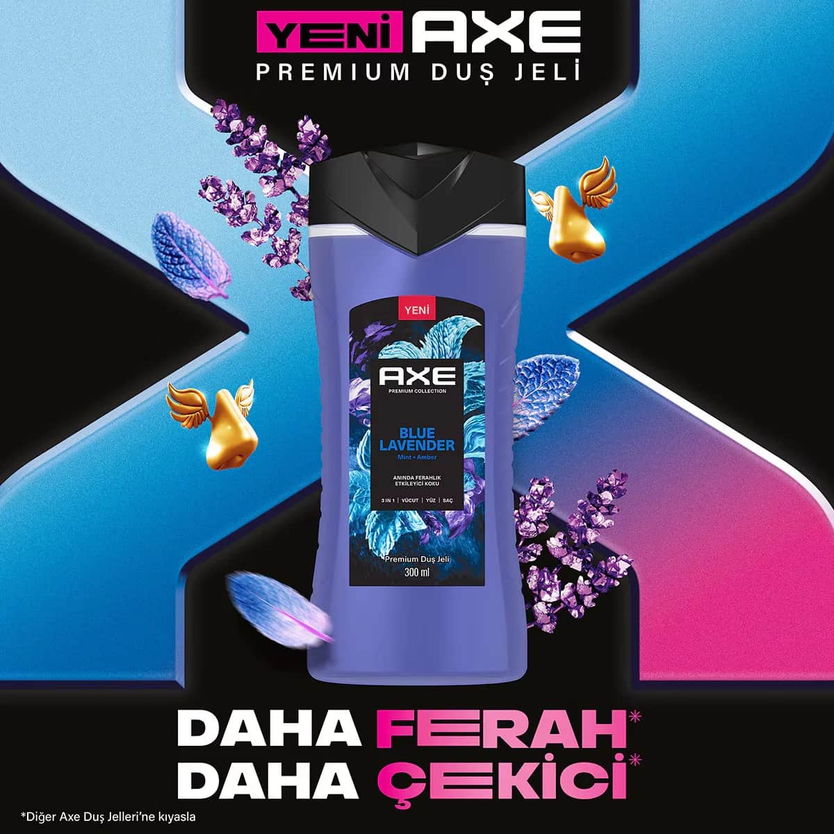 Axe Premium Aqua Bergamot 3-in-1 Duschgel 300ml