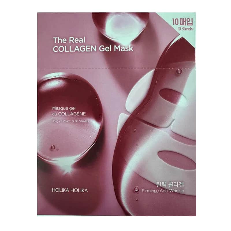 Holika Holika Kollagen Gel-Maske | 10 feuchtigkeitsspendende Tücher