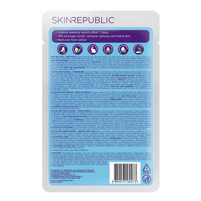 Skin Republic Pedi Peel Max - Peeling Fußmaske 40 ml