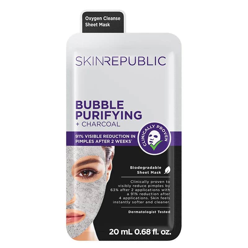 Skin Republic Aktivkohle Blasenreinigende Gesichtsmaske 25ml
