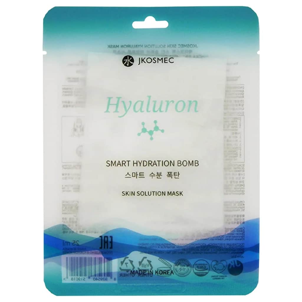 JKosmec Hyaluronsäure-Papiermaske - Tiefenhydration und Elastizität