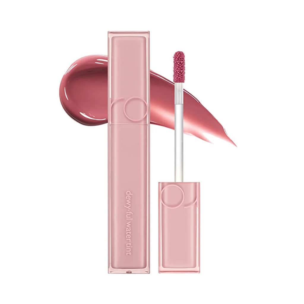 rom&amp;nd Dewy Ful Water Tint Lip Gloss 13 Custard Mauve Shine