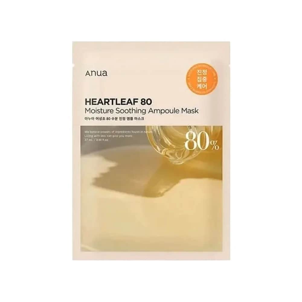 Beruhigende und feuchtigkeitsspendende Ampullenmaske mit Herzblatt-Extrakt 27 ml von ANWA