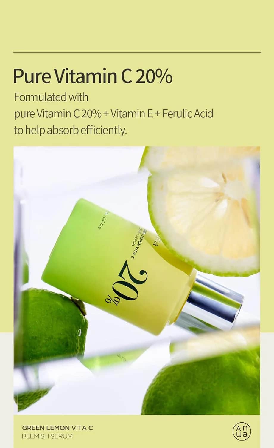 Green Lemon Vita C Hautfehler Serum für alle Geschlechter, 20 ml von Green Lemon