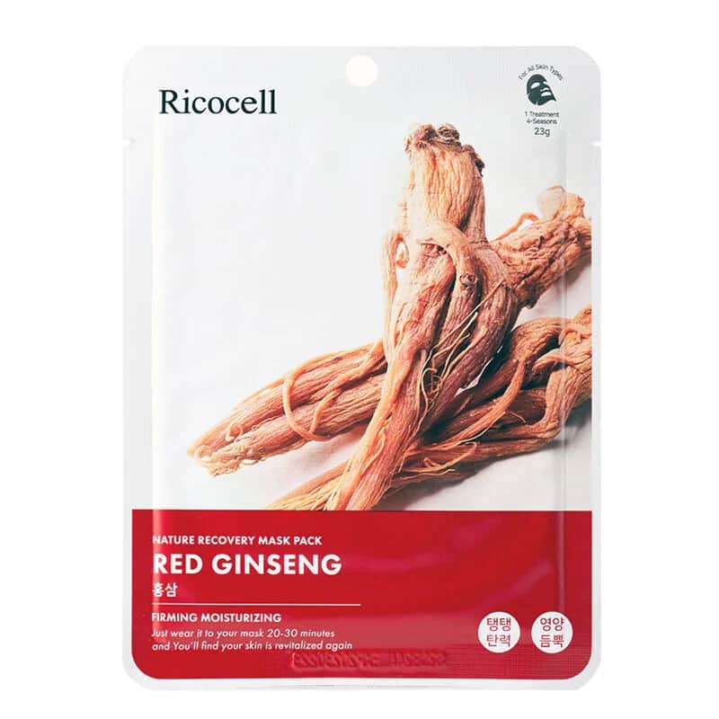 Ricocell Rote Ginseng Feuchtigkeitsmaske für trockene Haut 23g