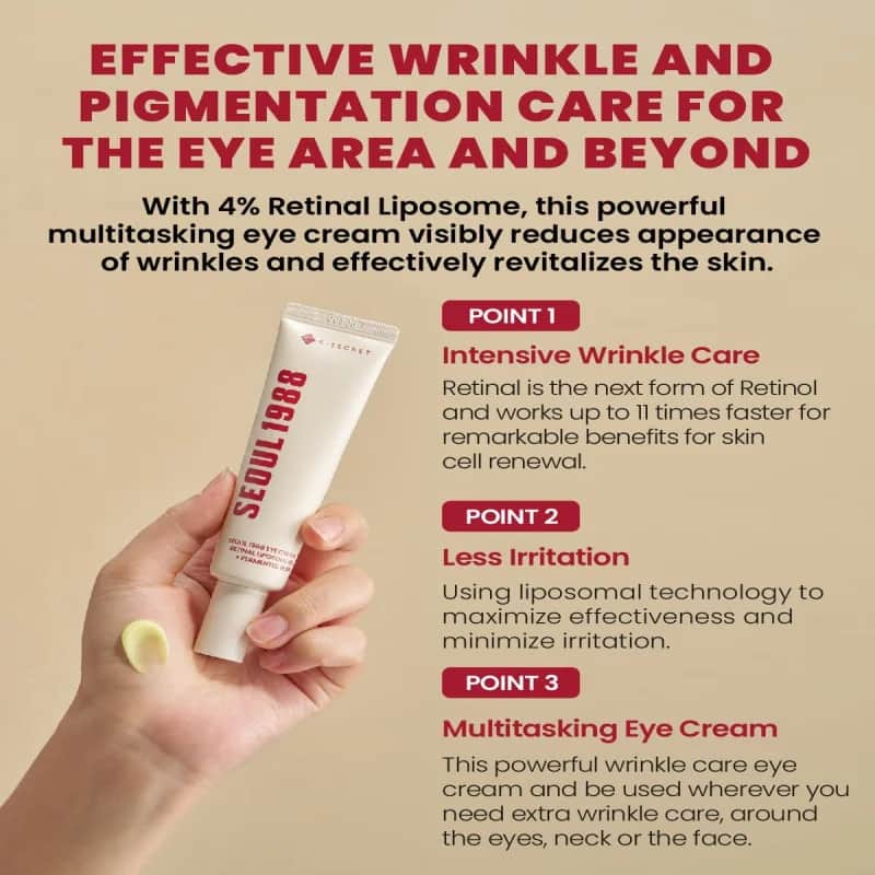 Augencreme mit 4% Retinal-Liposomen + fermentierten Kapseln 30 ml von K Secret