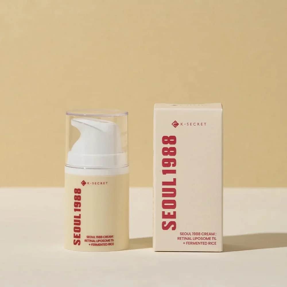 Liposomale Retinal 1% Hautstraffende und Aufhellende Creme + Fermentierter Reis Seoul 1988 50 ml von K Secret