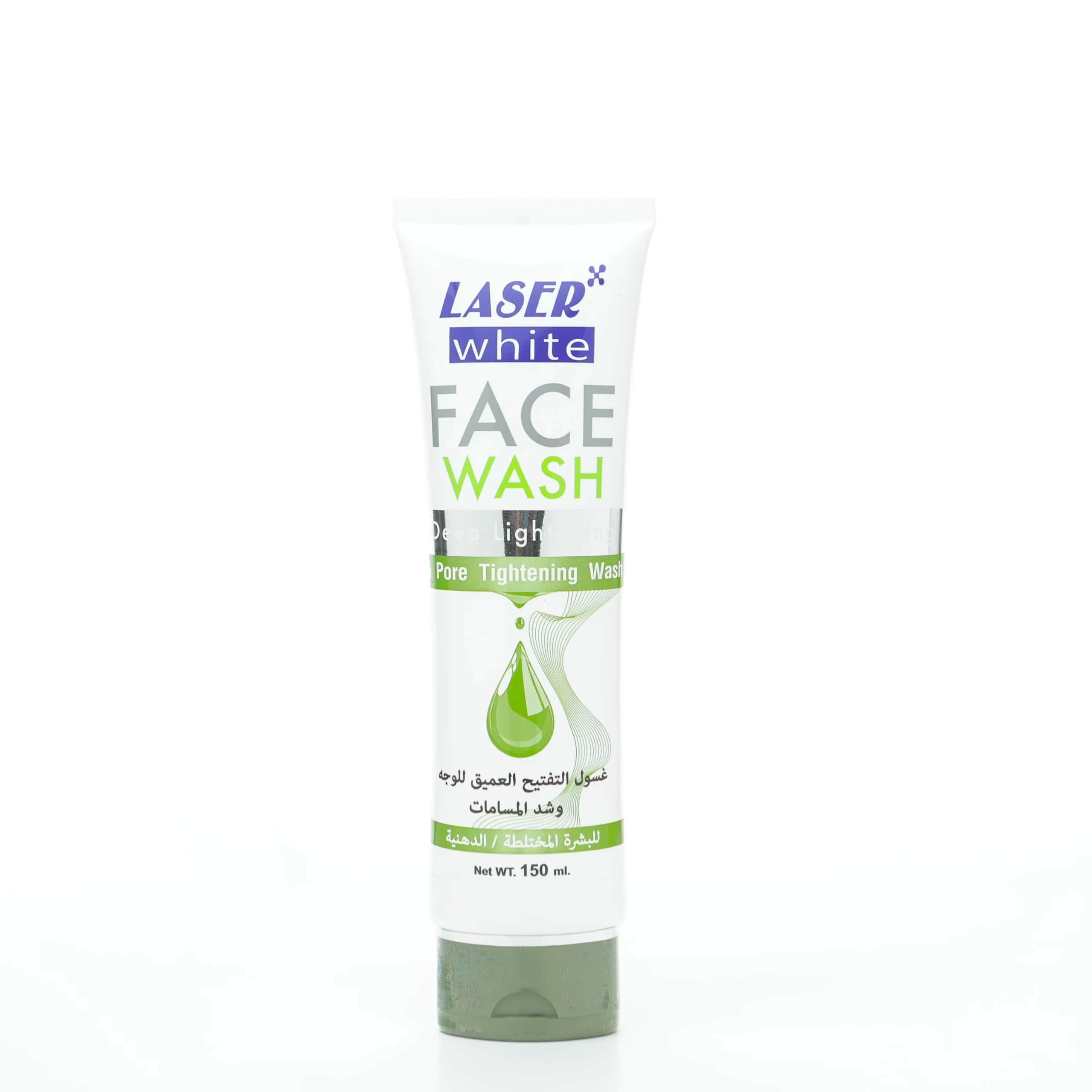 Tiefenreinigender Gesichtsreiniger und Porenverfeinerung für fettige und Mischhaut 150 ml von Laser White