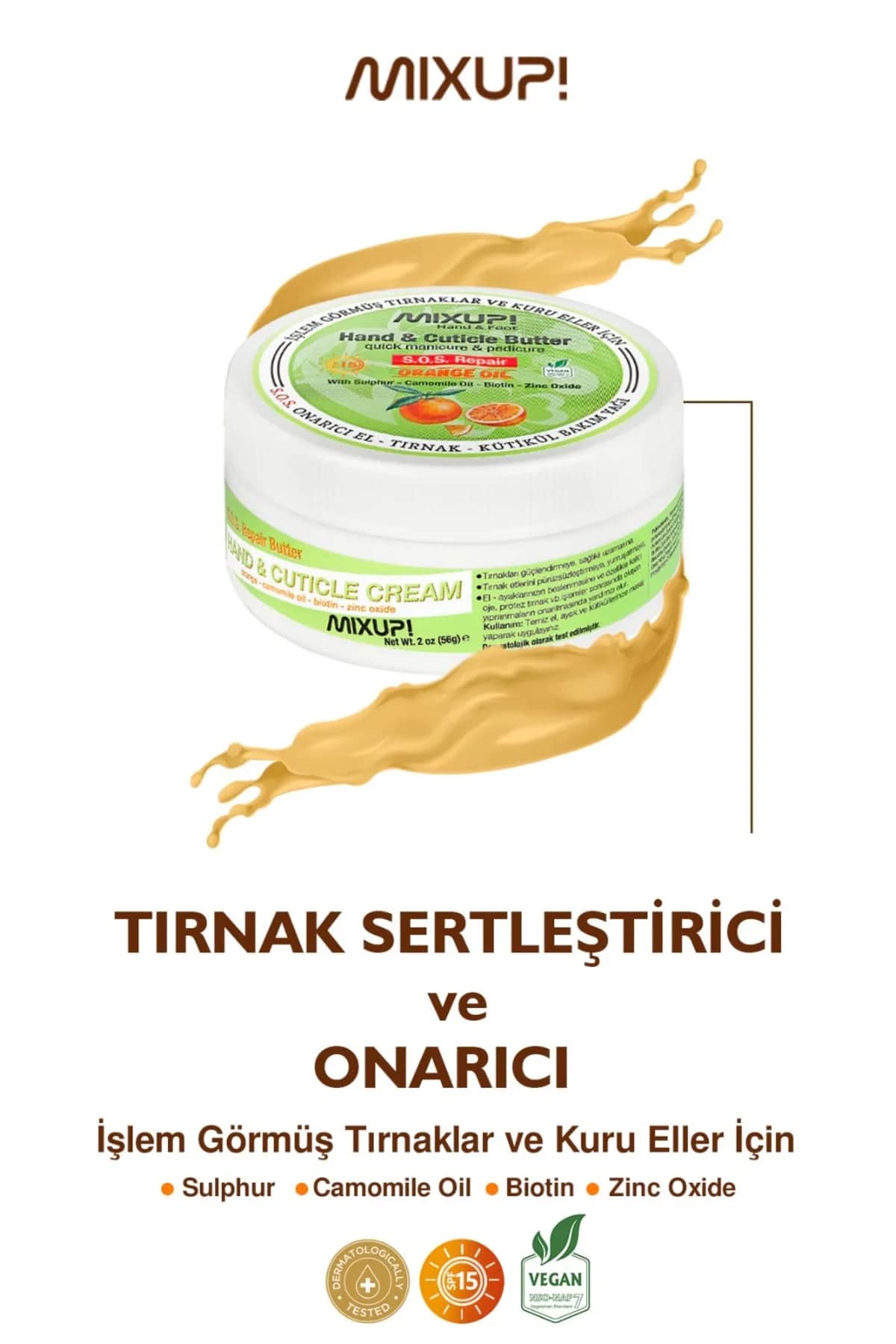 Mixup Hand And Cuticle Butter S.o.s Repair Orange Oil 56 g - 2