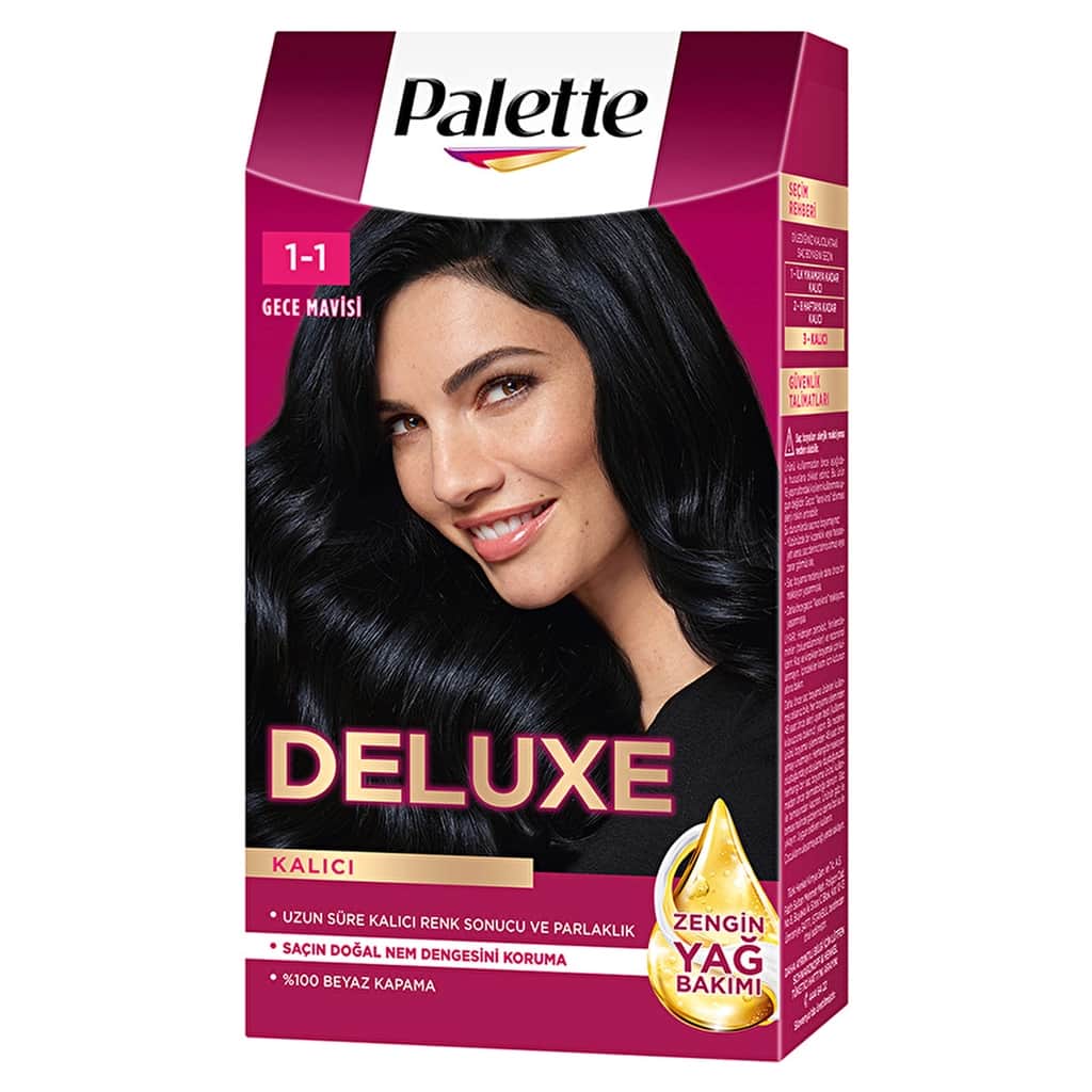 Palette Deluxe Hair Dye 1-1 midnight Blue - 2