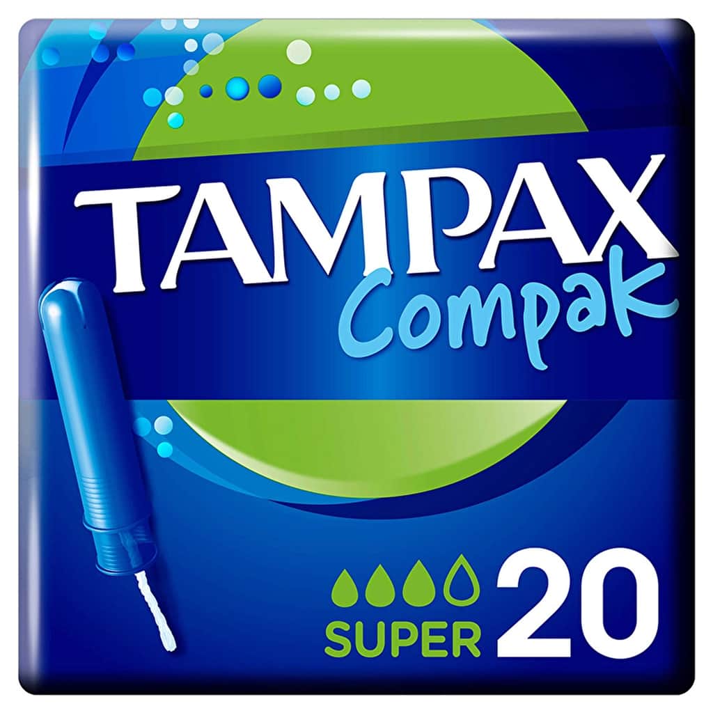 Tampax Compak Super Applicator Tampons 20 pcs - 1