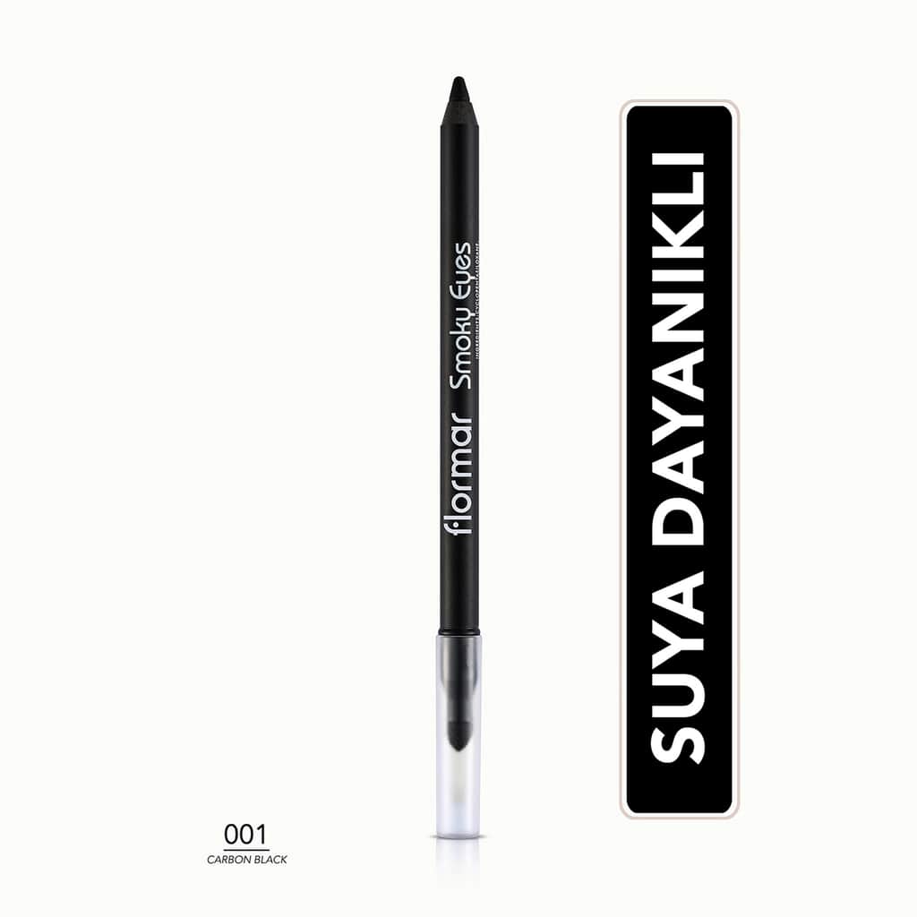 Flormar Smokey Eyes Waterproof Eyeliner Carbon Black - 1