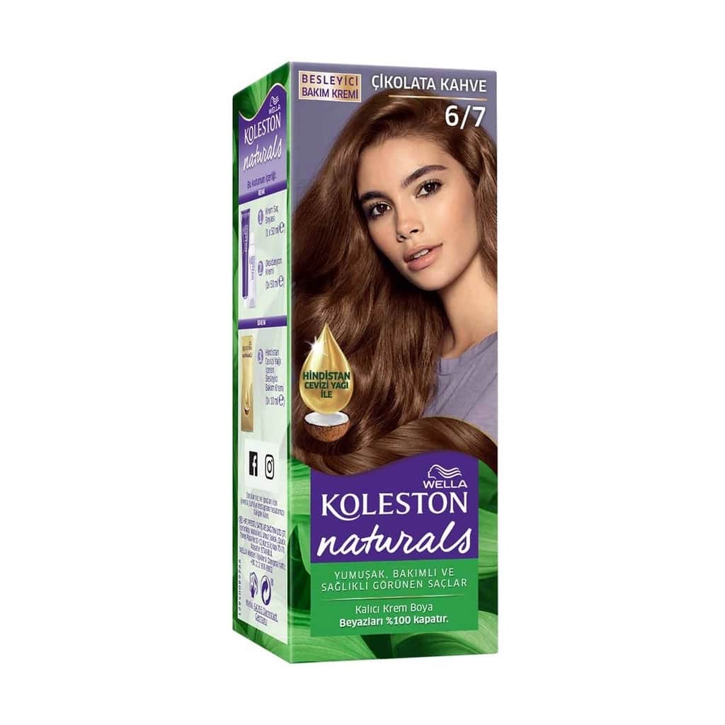 Wella Koleston Naturals Hair Dye 6/7 chocolate Brown - 2