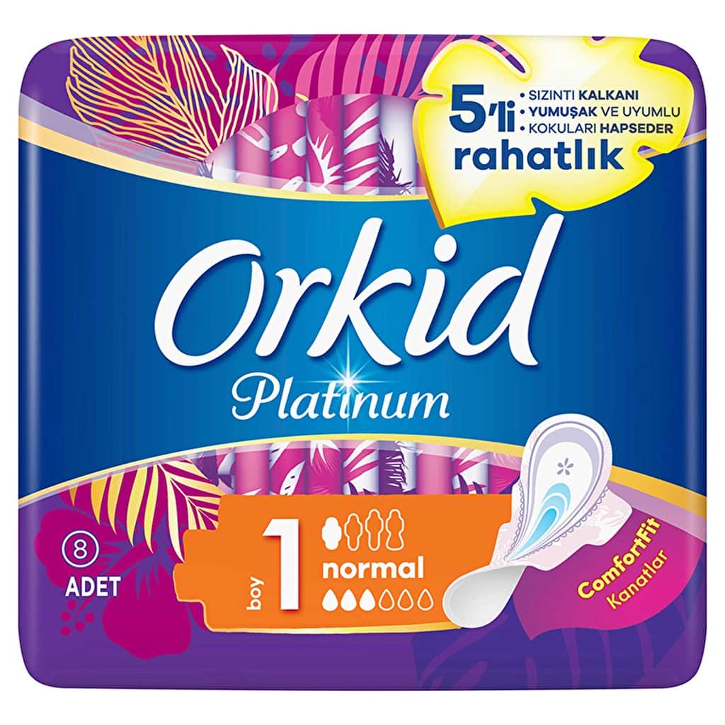 Orkid Platinum Ultra Normal 8 pcs Hygienic Pads - 1