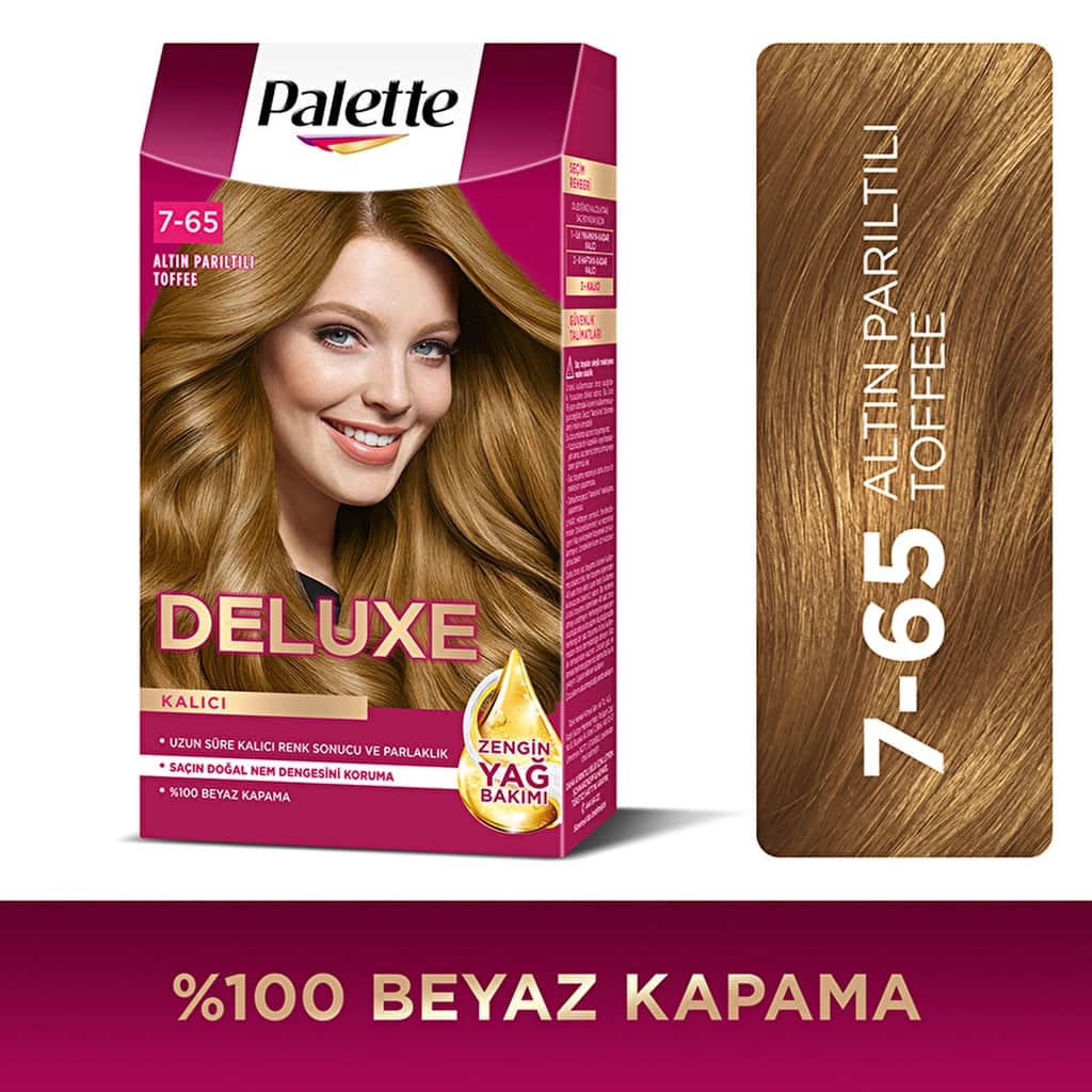 Palette Deluxe Hair Dye 7-65 gold Shimmer Toffee - 1