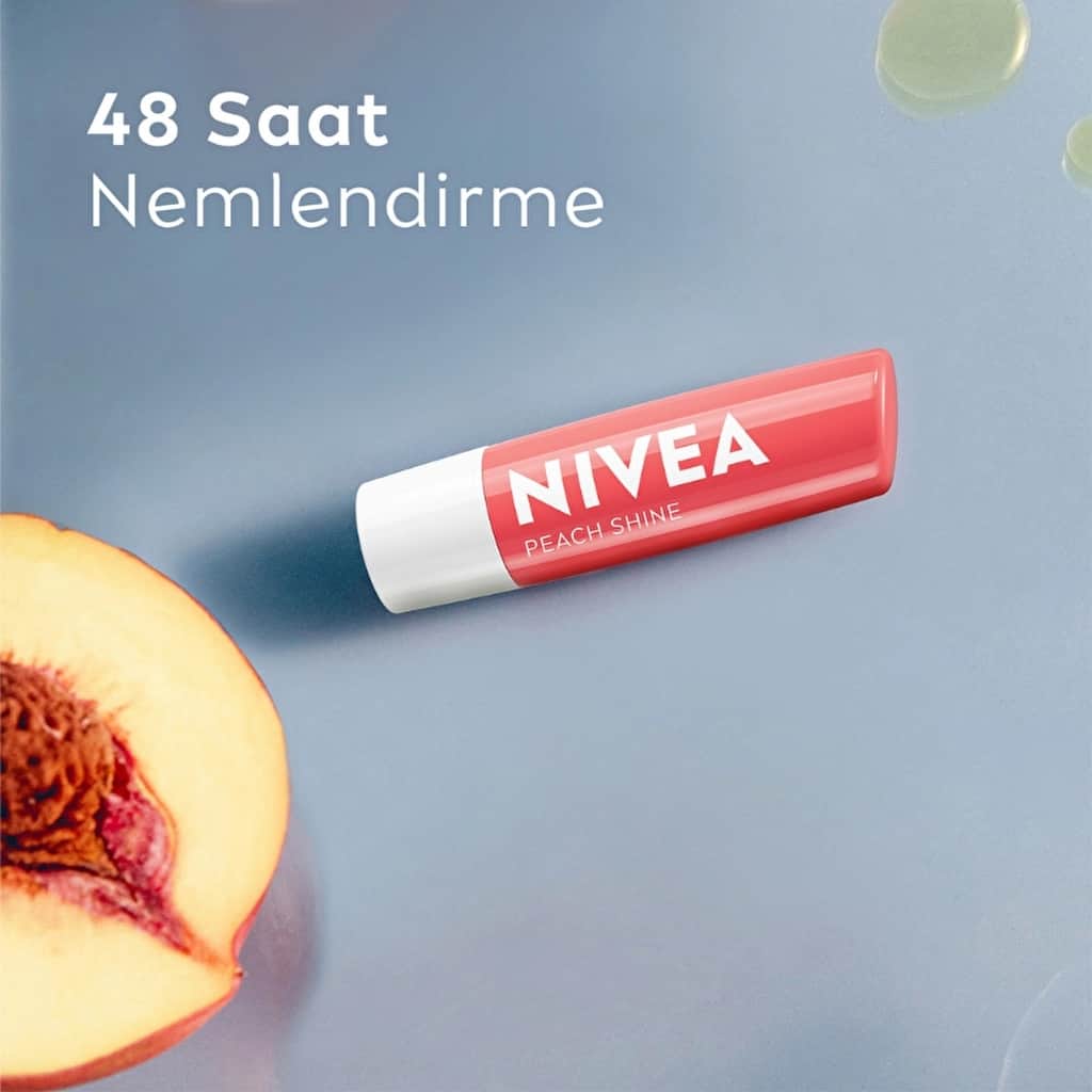 Nivea Peach Lip Care Cream 4.8 gr - 4