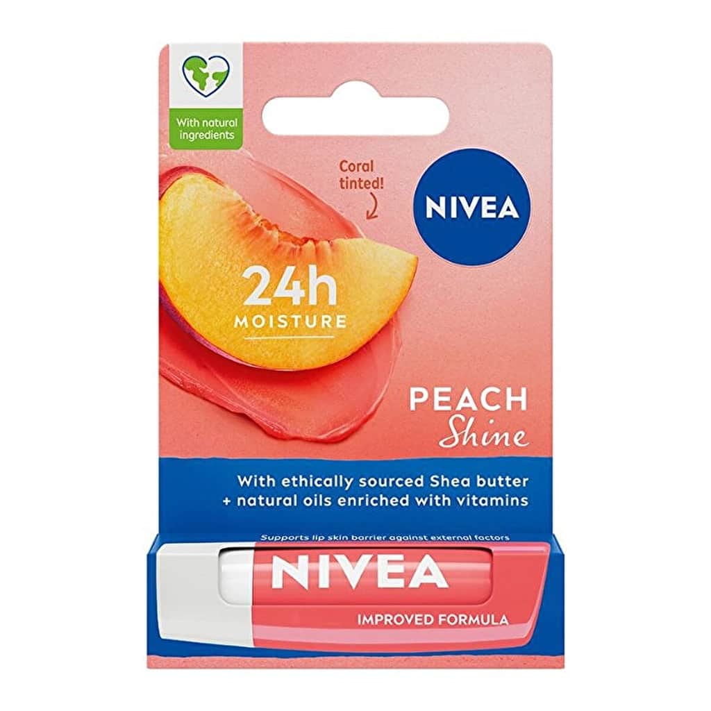 Nivea Peach Lip Care Cream 4.8 gr - 1