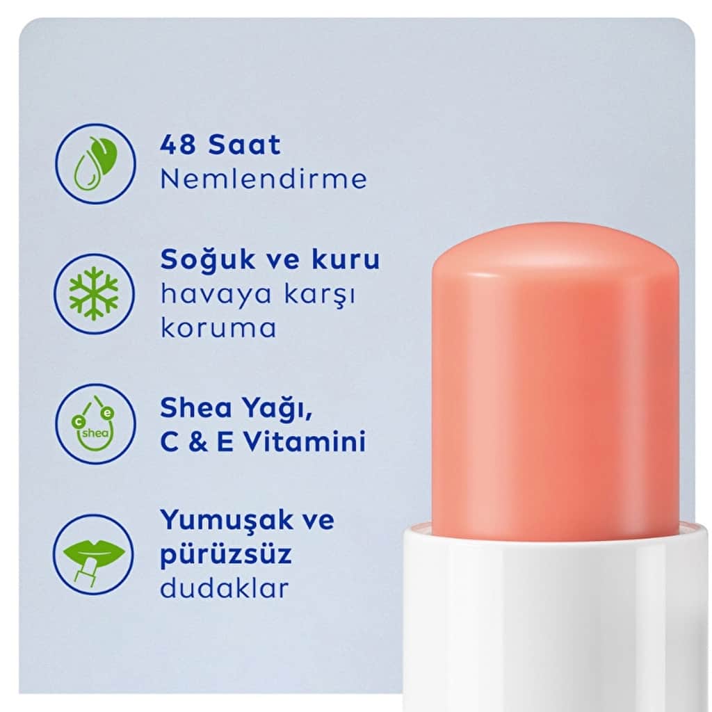 Nivea Peach Lip Care Cream 4.8 gr - 5