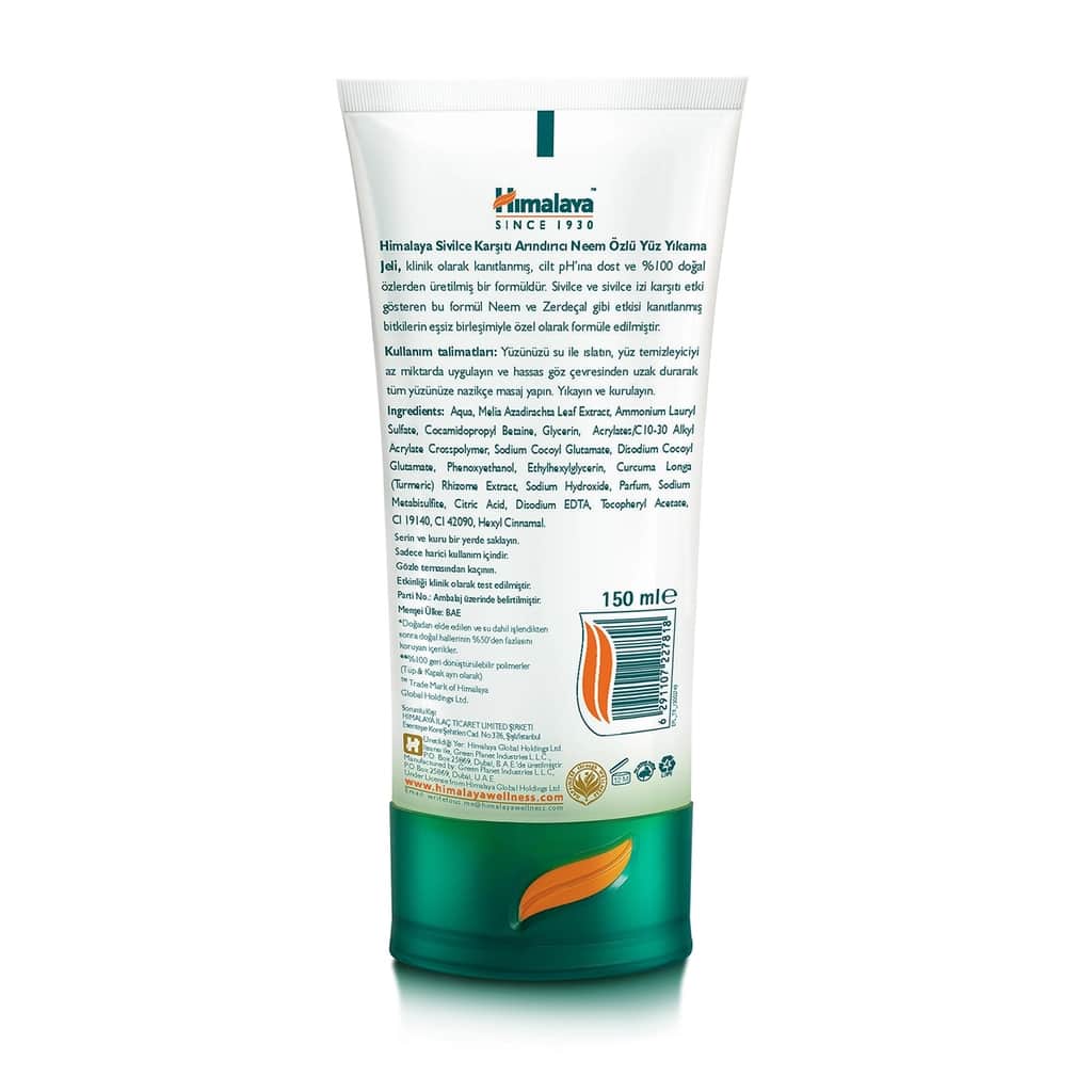Himalaya Neem Purifying Face Wash Gel 150 ml - 3