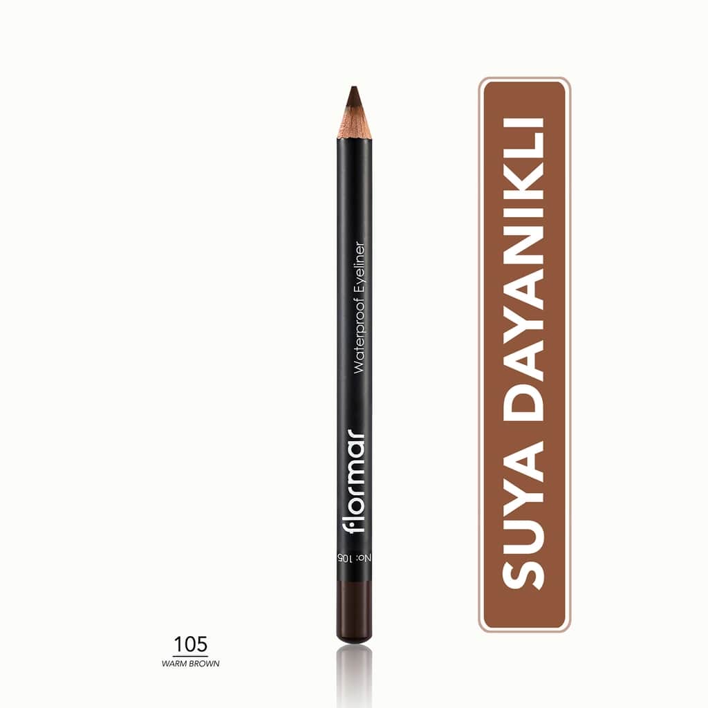 Flormar Waterproof Eyeliner 105 warm Brown - 1