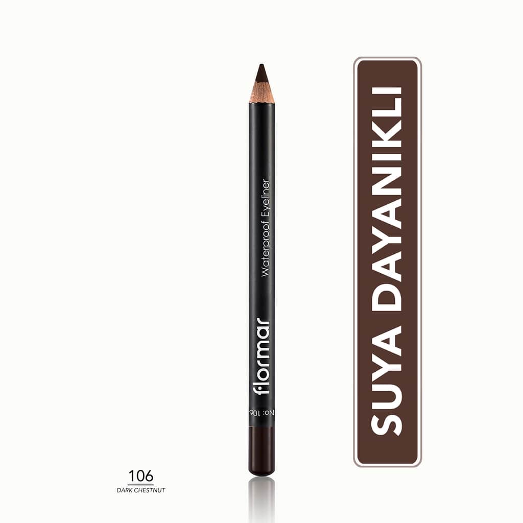Flormar Waterproof Eyeliner 106 dark Chestnut - 1