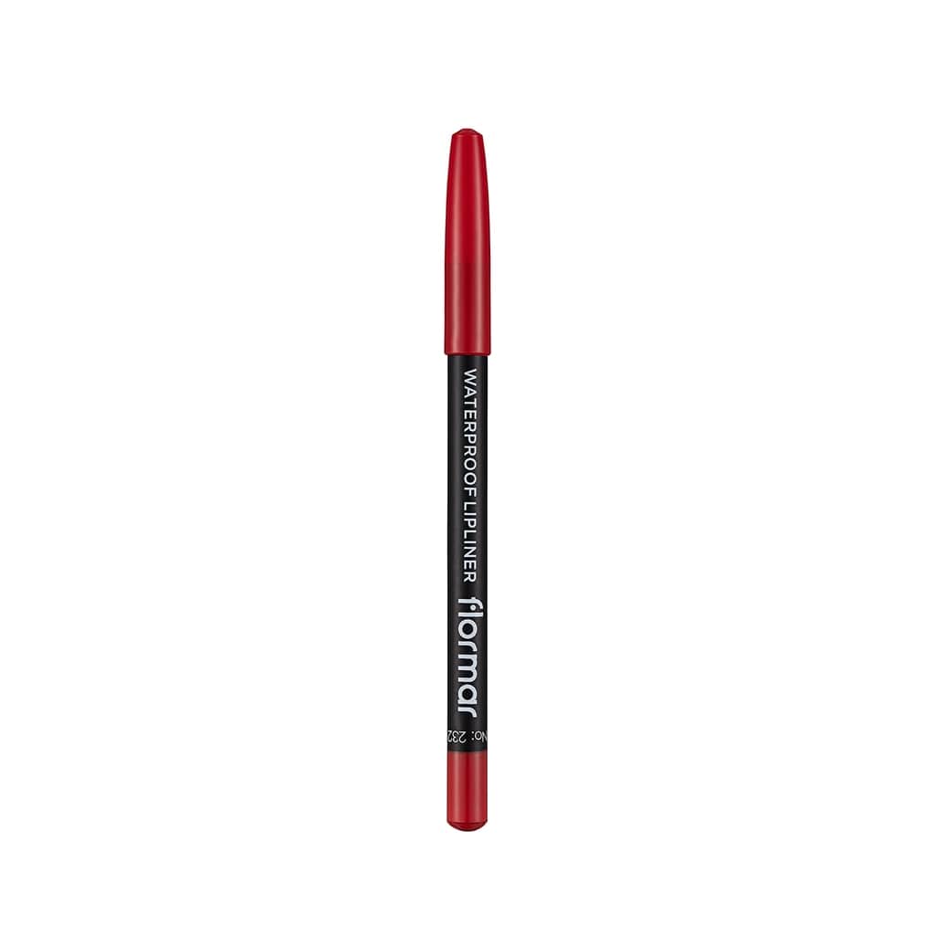 Flormar Waterproof And Intensely Pigmented Matte Lip Pencil 232 passionate Red - 2