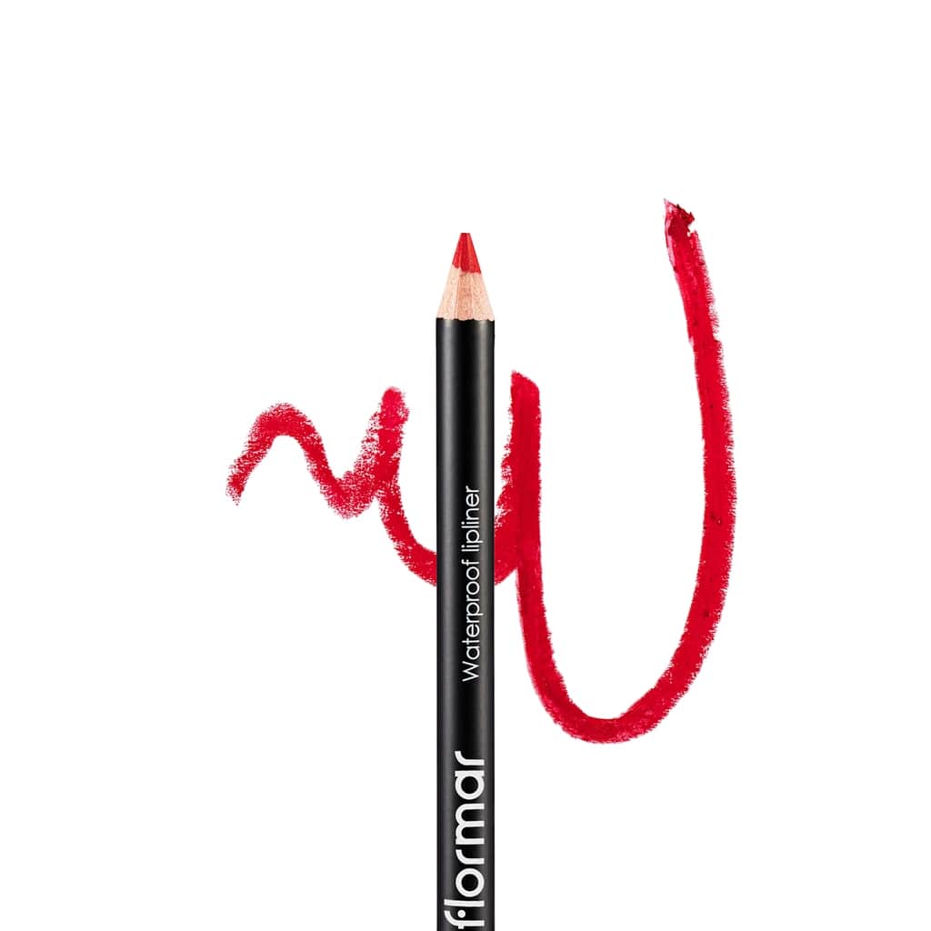 Flormar Waterproof And Intensely Pigmented Matte Lip Pencil 232 passionate Red - 3