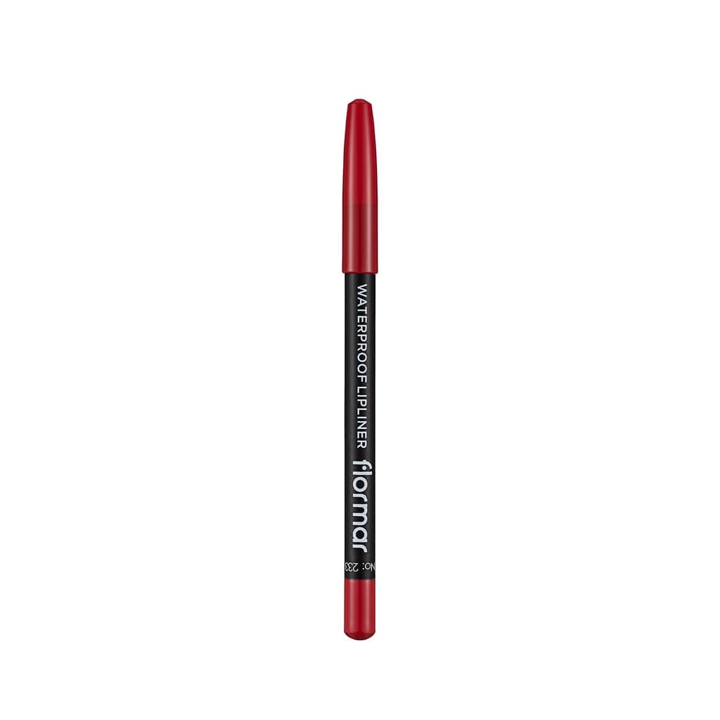 Flormar Waterproof And Intensely Pigmented Matte Lip Pencil 233 Dramatic Red - 3