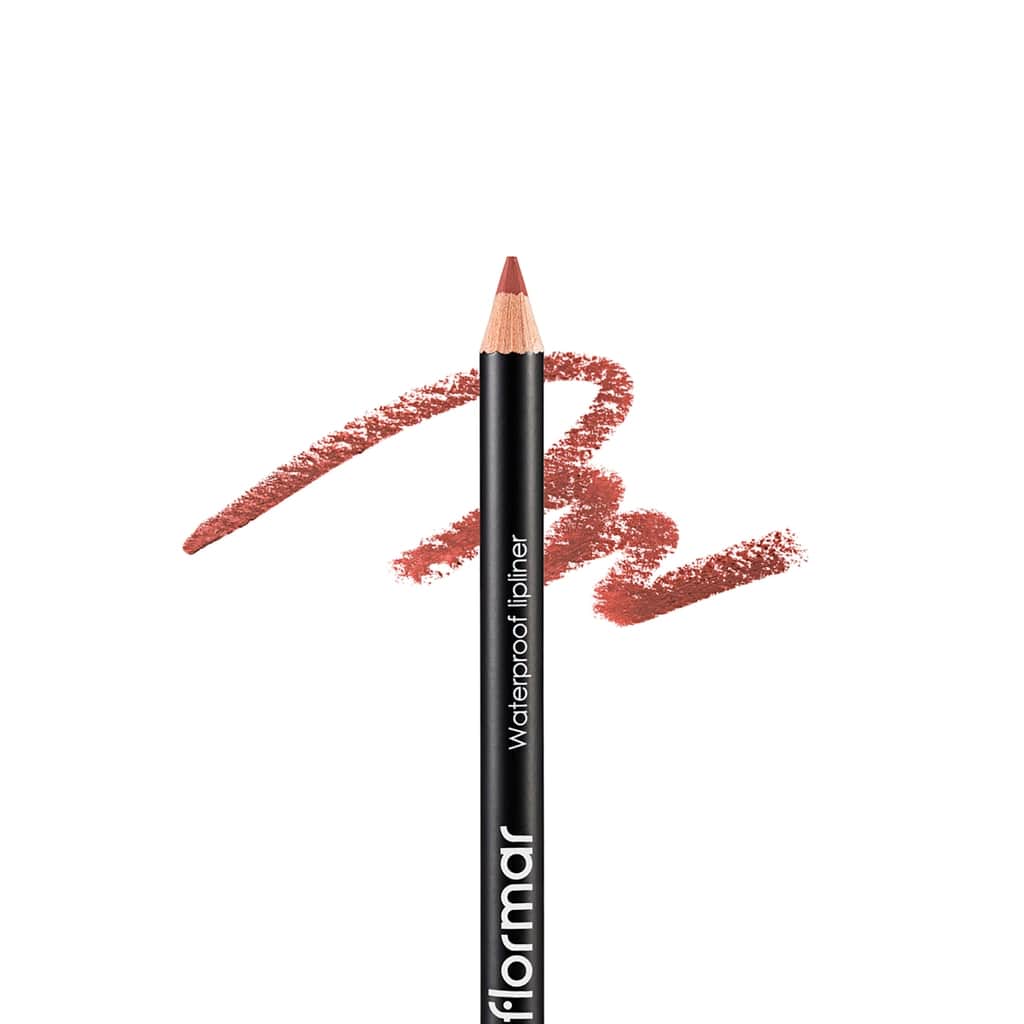 Flormar Waterproof And Intensely Pigmented Matte Lip Pencil 202 soft Pink Brown - 3