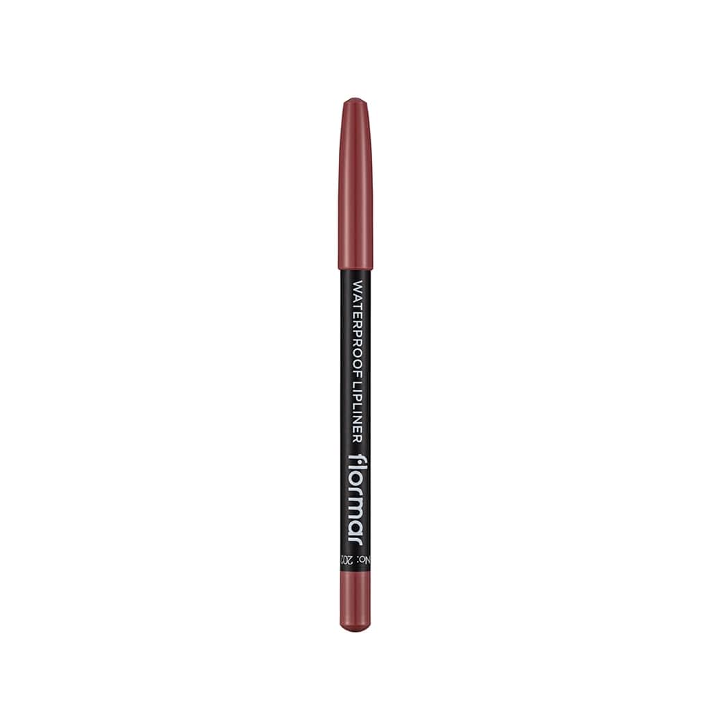 Flormar Waterproof And Intensely Pigmented Matte Lip Pencil 202 soft Pink Brown - 2