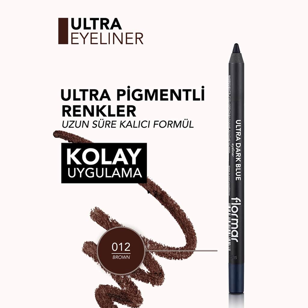 Flormar Ultra Eyeliner 012 brown - 4