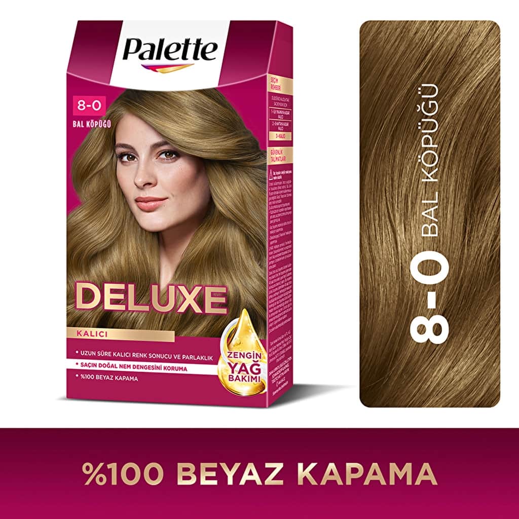 Palette Deluxe Hair Dye 8-0 honey Foam - 1