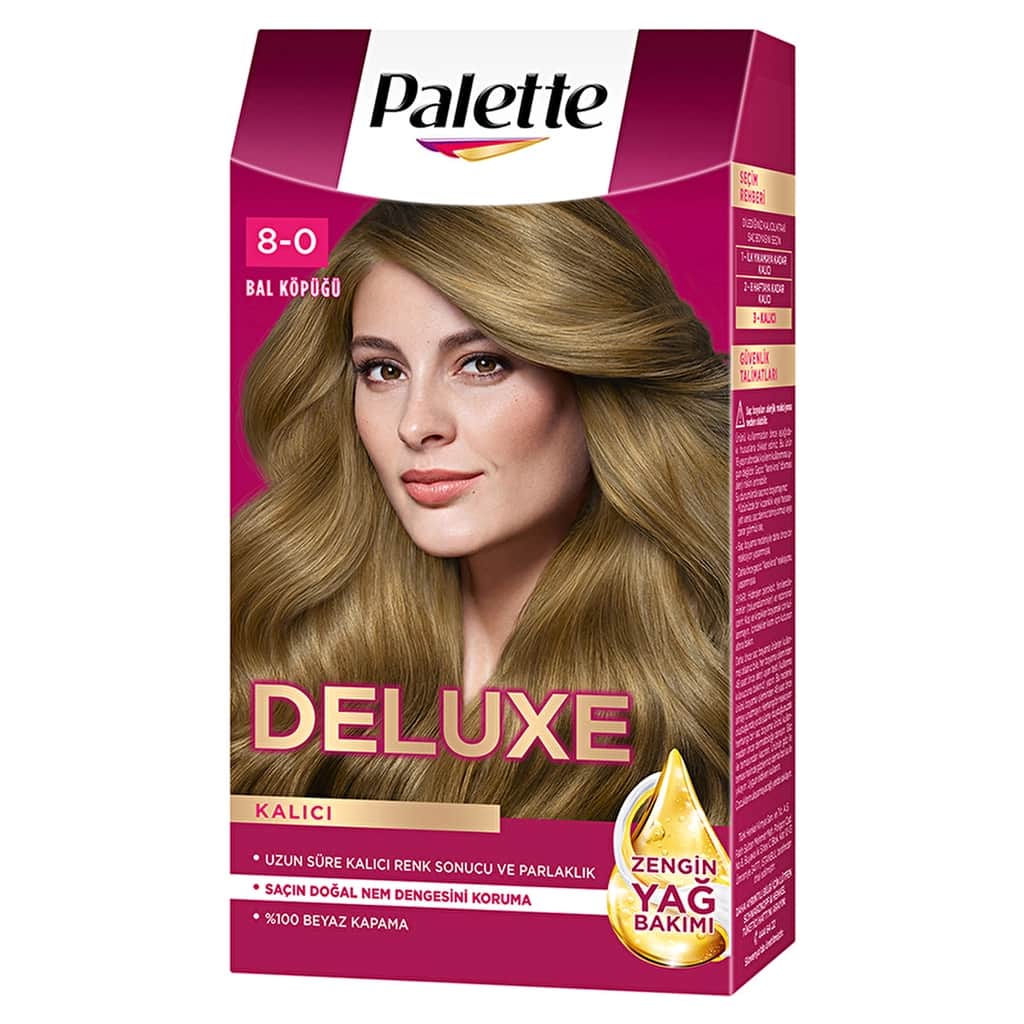 Palette Deluxe Hair Dye 8-0 honey Foam - 2