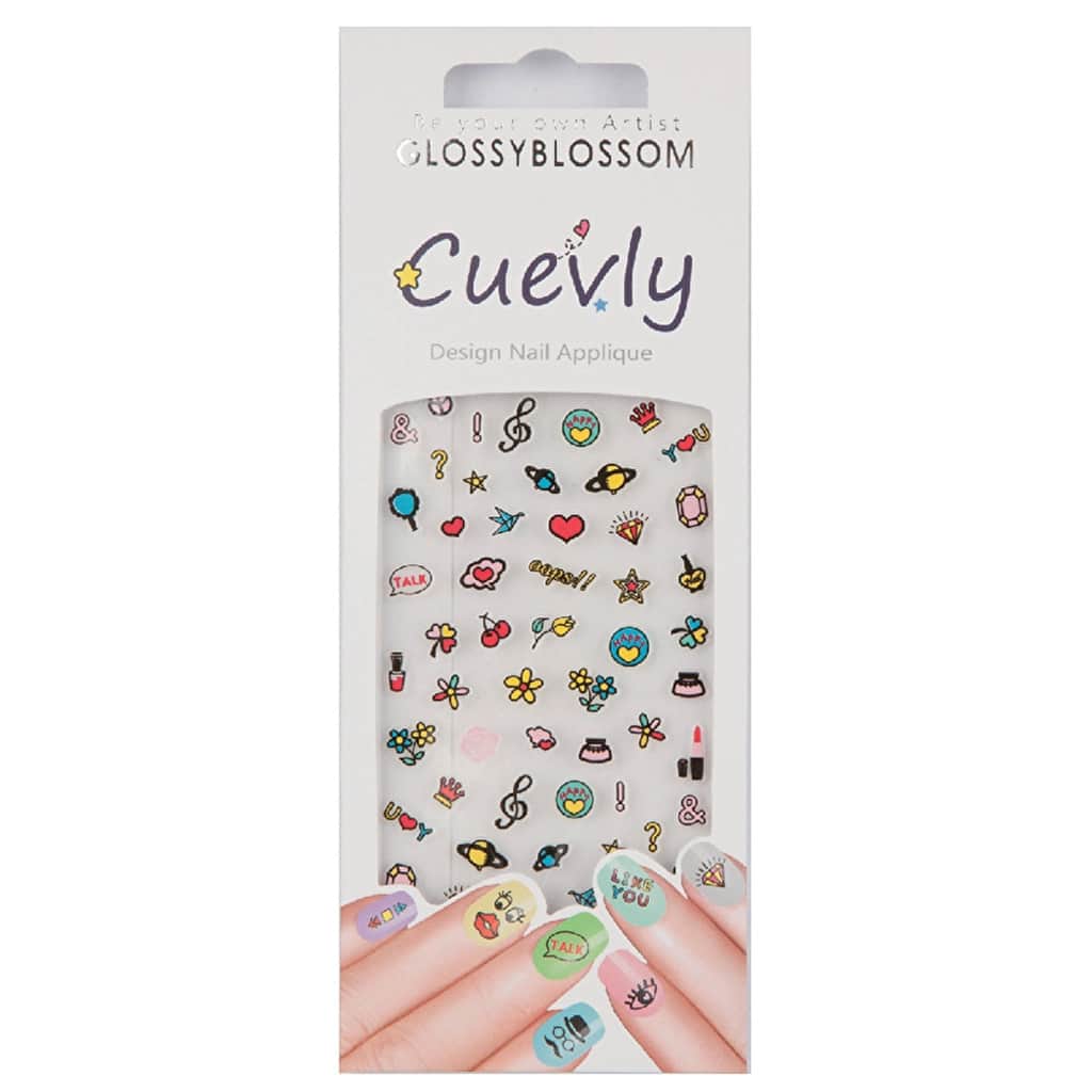 Glossy Blossom Nail Art Sticker Cuevly-96678 - 1
