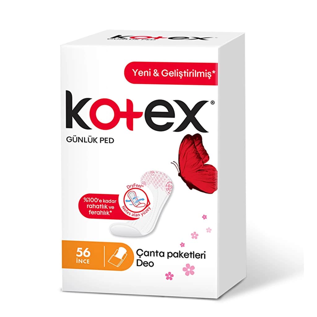 Kotex Daily Pads Thin 56 packs Deo - 1
