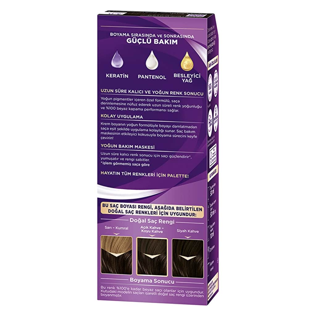 Palette Eye-catching Colors Hair Dye 3-0 dark Brown - 6