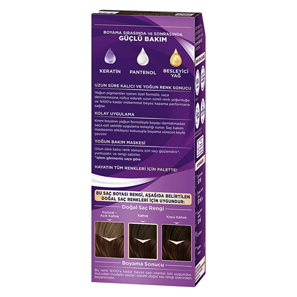 Palette Eye-catching Colors Hair Dye 3-65 chocolate Brown - 6