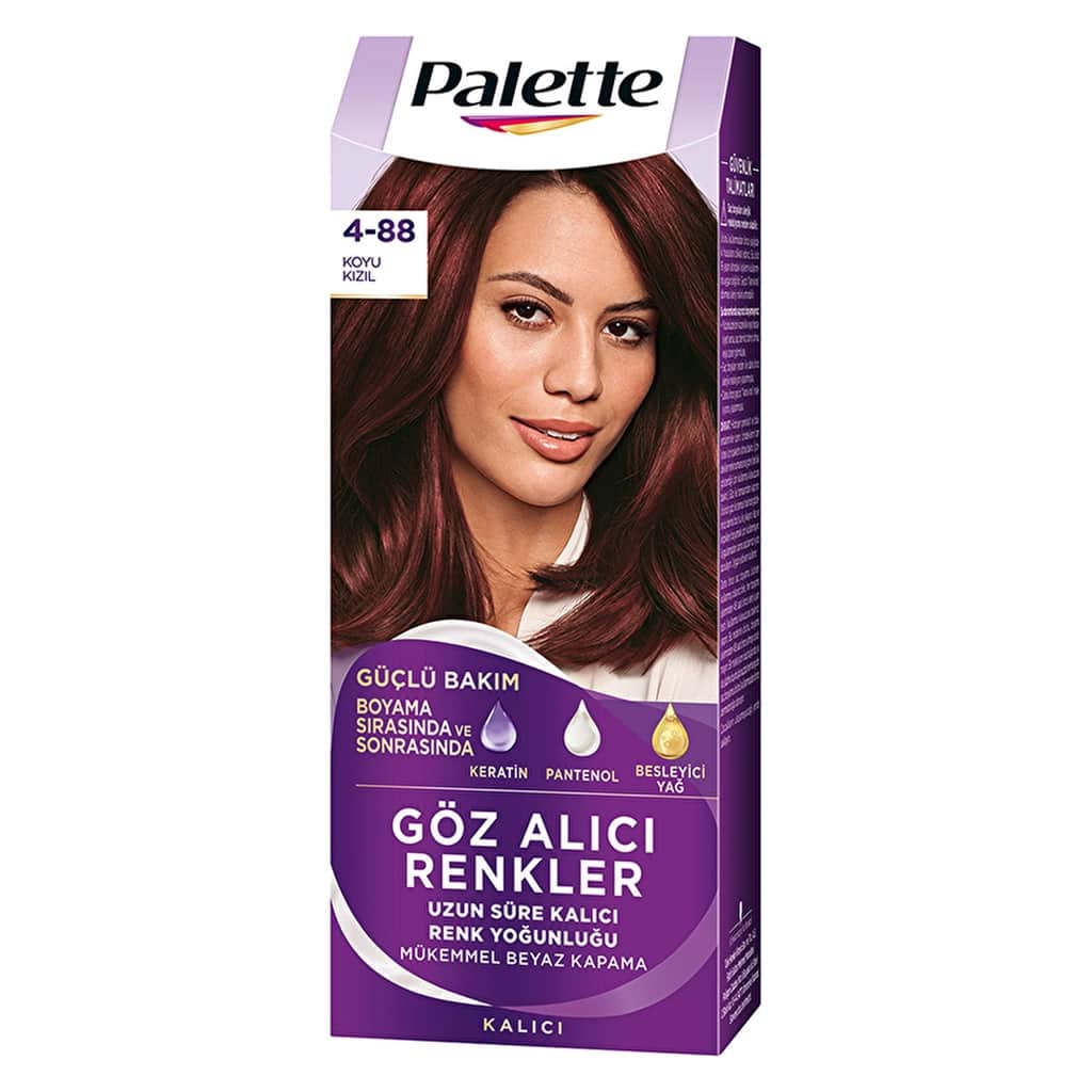 Palette Eye-catching Colors Hair Dye 4-88 dark Red - 2