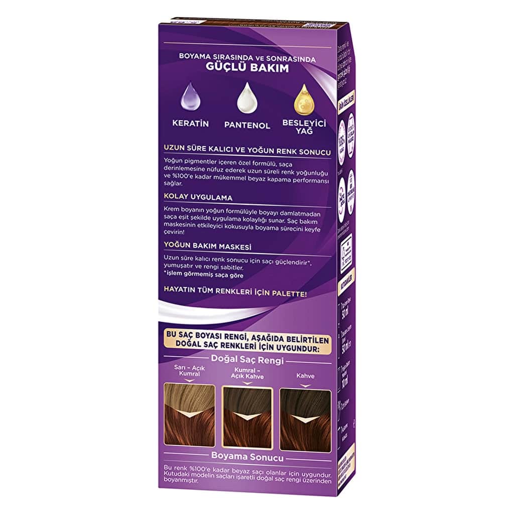 Palette Eye-catching Colors Hair Dye 5-68 chestnut - 6