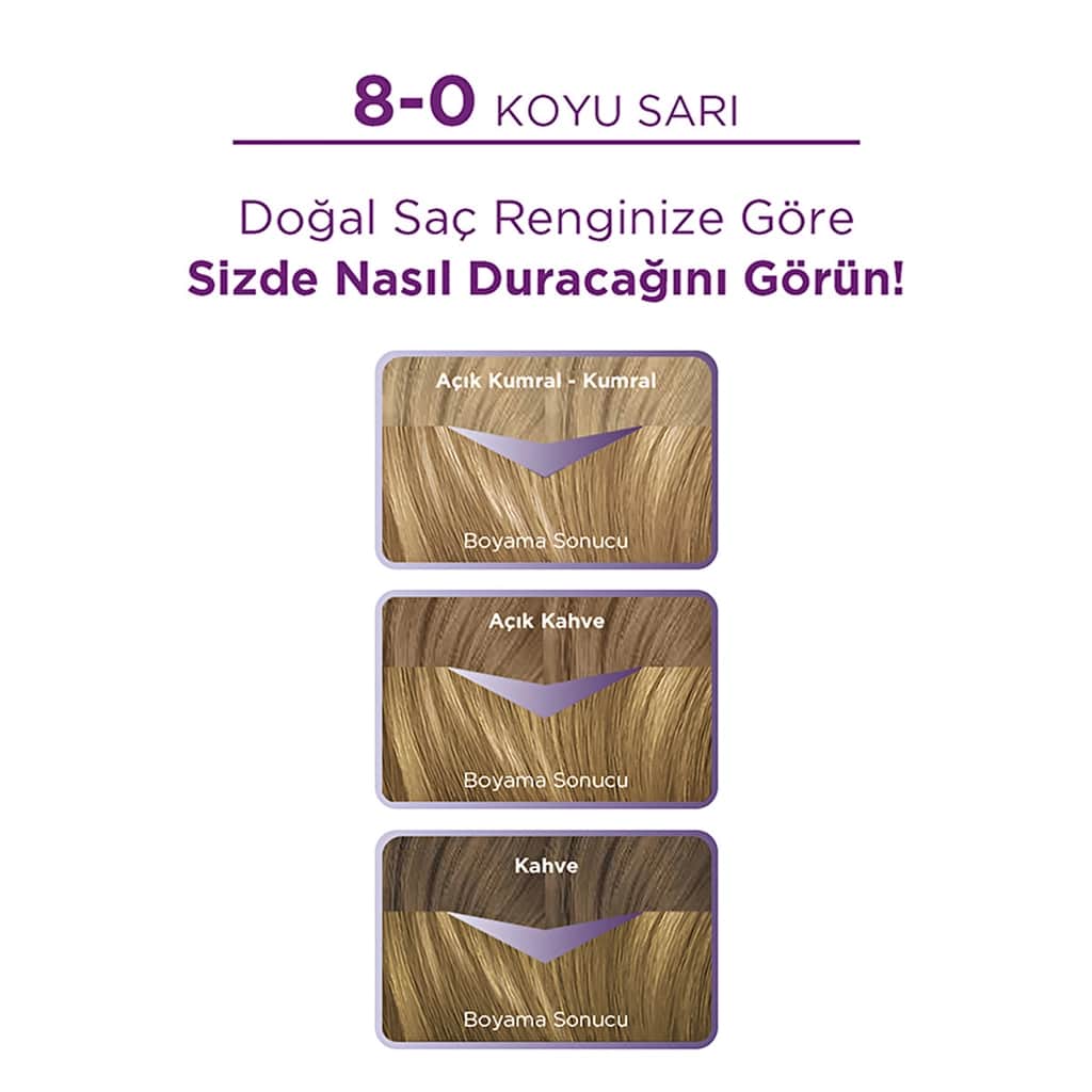 Palette Eye-catching Colors Hair Dye 8-0 dark Blonde - 3