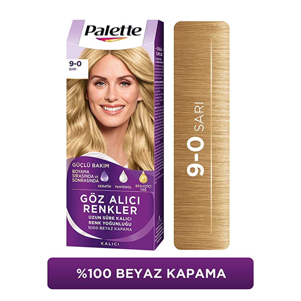 Palette Eye-catching Colors Hair Dye 9-0 blonde - 1