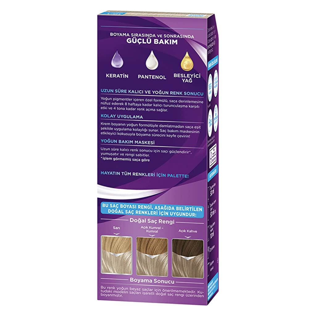 Palette Eye-catching Colors Hair Dye 10-1 ash Light Blonde - 6