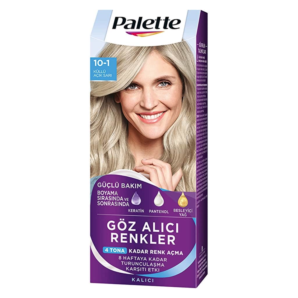 Palette Eye-catching Colors Hair Dye 10-1 ash Light Blonde - 2