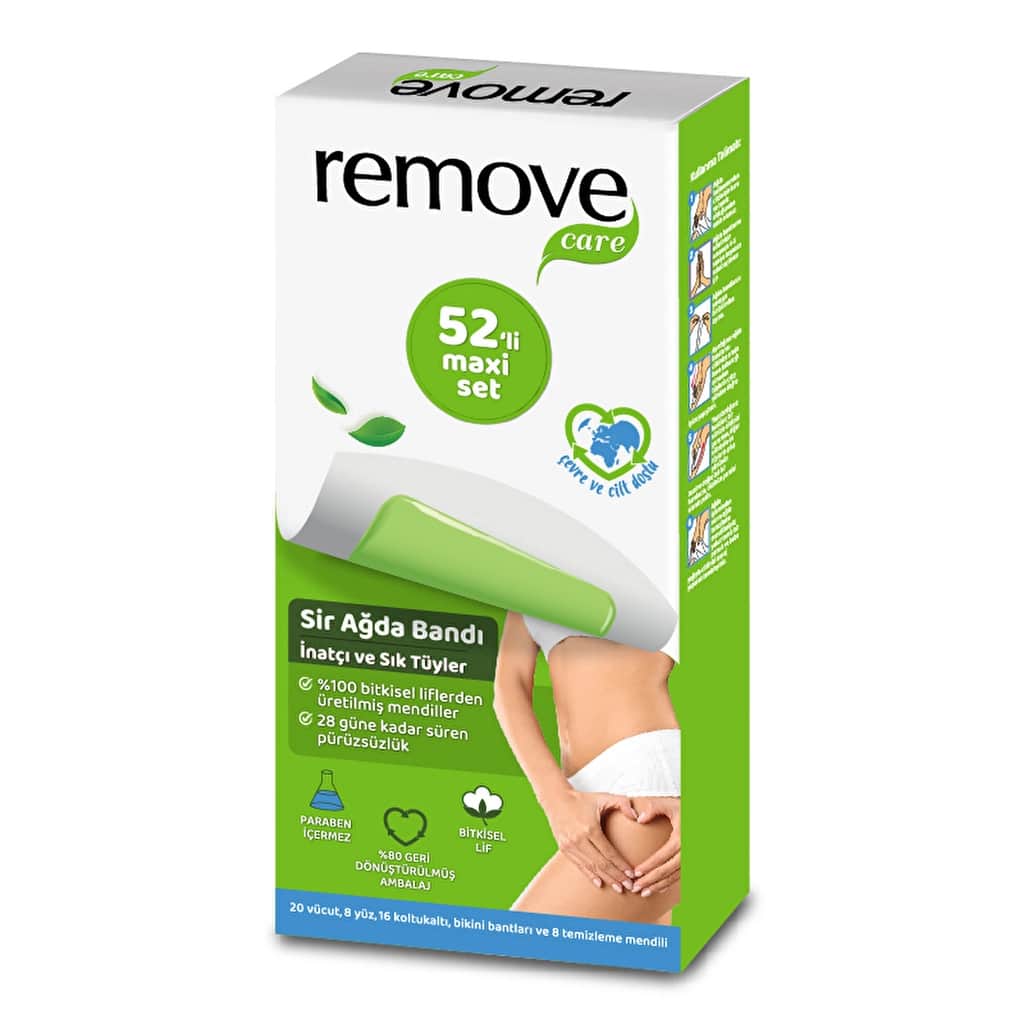 Remove Care Maxi Set Stubborn And Thick Hair Wax Strips 52 pcs - 2