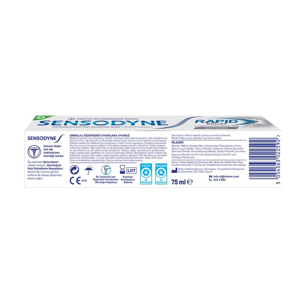 Sensodyne Rapid Relief Toothpaste Whitening 75 ml - 6