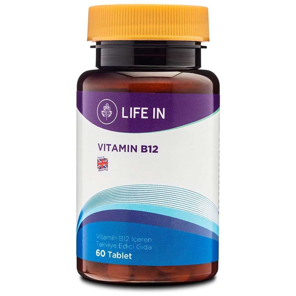 Life In B12 Vitamin Tablets - Boost Energy & Immune Support - 1