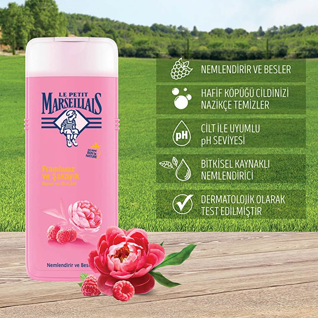 Le Petit Marseillais Raspberry And Peony Shower Gel 400 ml - 3