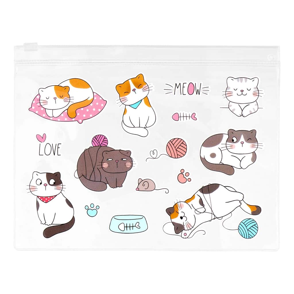 Eklips Transparent Mixed Pattern Makeup Bag (assorted) - 1